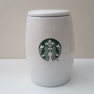 Two x Starbucks  Coffee Ceramic Canisters(only one in photo)